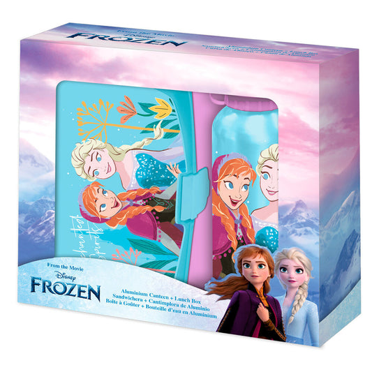 frozen disney sandwich box aluminum water bottle blister pack 500ml