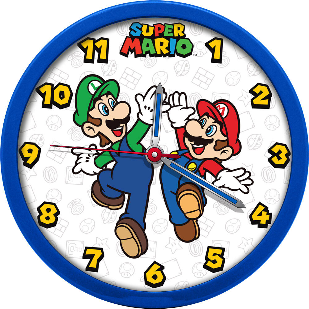 super mario bros wall clock