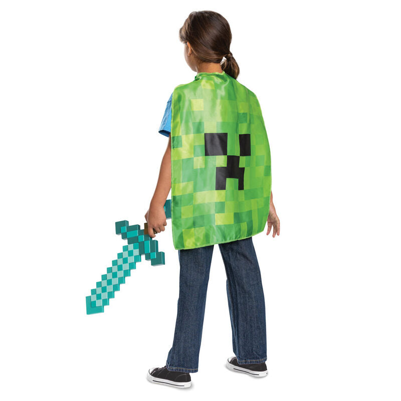Capa e espada do Minecraft