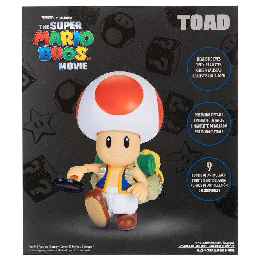 Super Mario Bros Toad Figur 13 cm