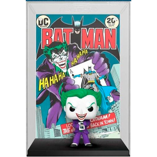 Figura POP com capa de quadrinhos do Batman e o Coringa (exclusiva)