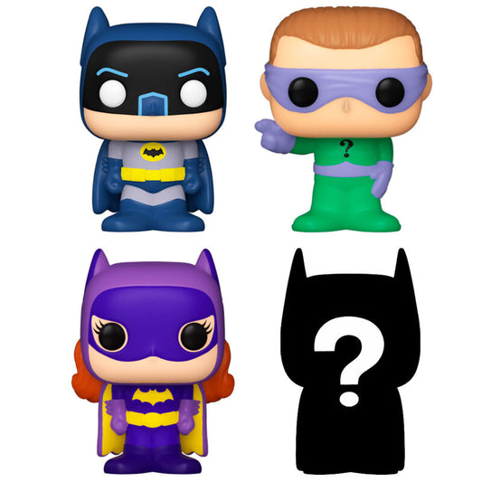 Blister 4 figurki Bitty POP DC Comics Batman Adam West