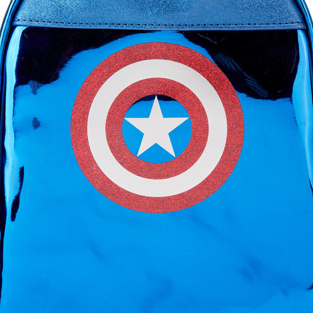 Sac à dos métallisé Captain America Marvel Loungefly 26 cm
