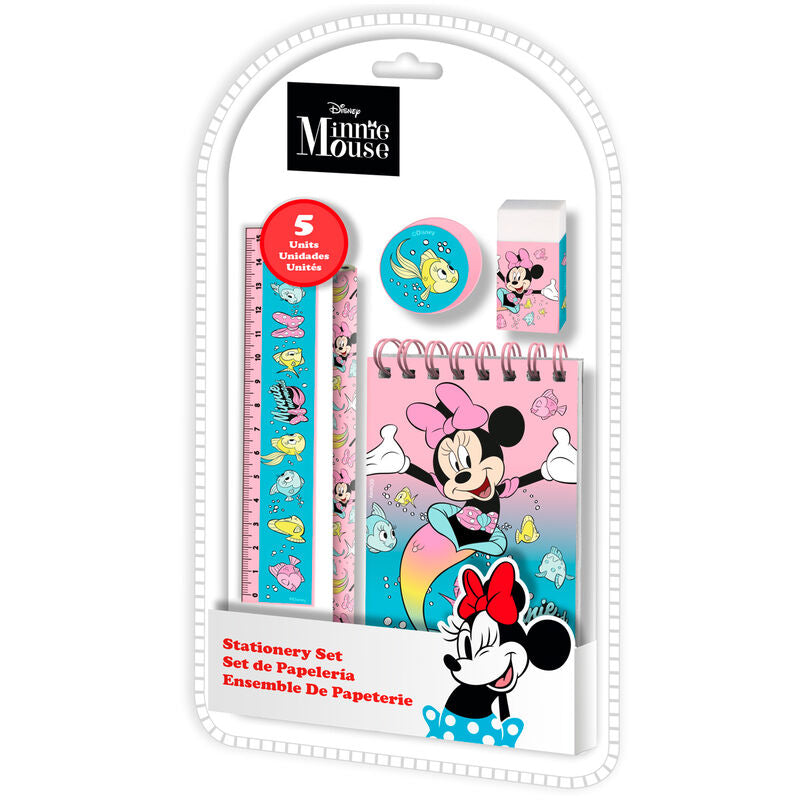 minnie mouse disney stationery set 5 pieces