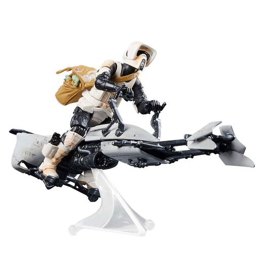 Figurka Speeder Bike Scout Trooper i Grogu the Mandalorian Star Wars 9 cm