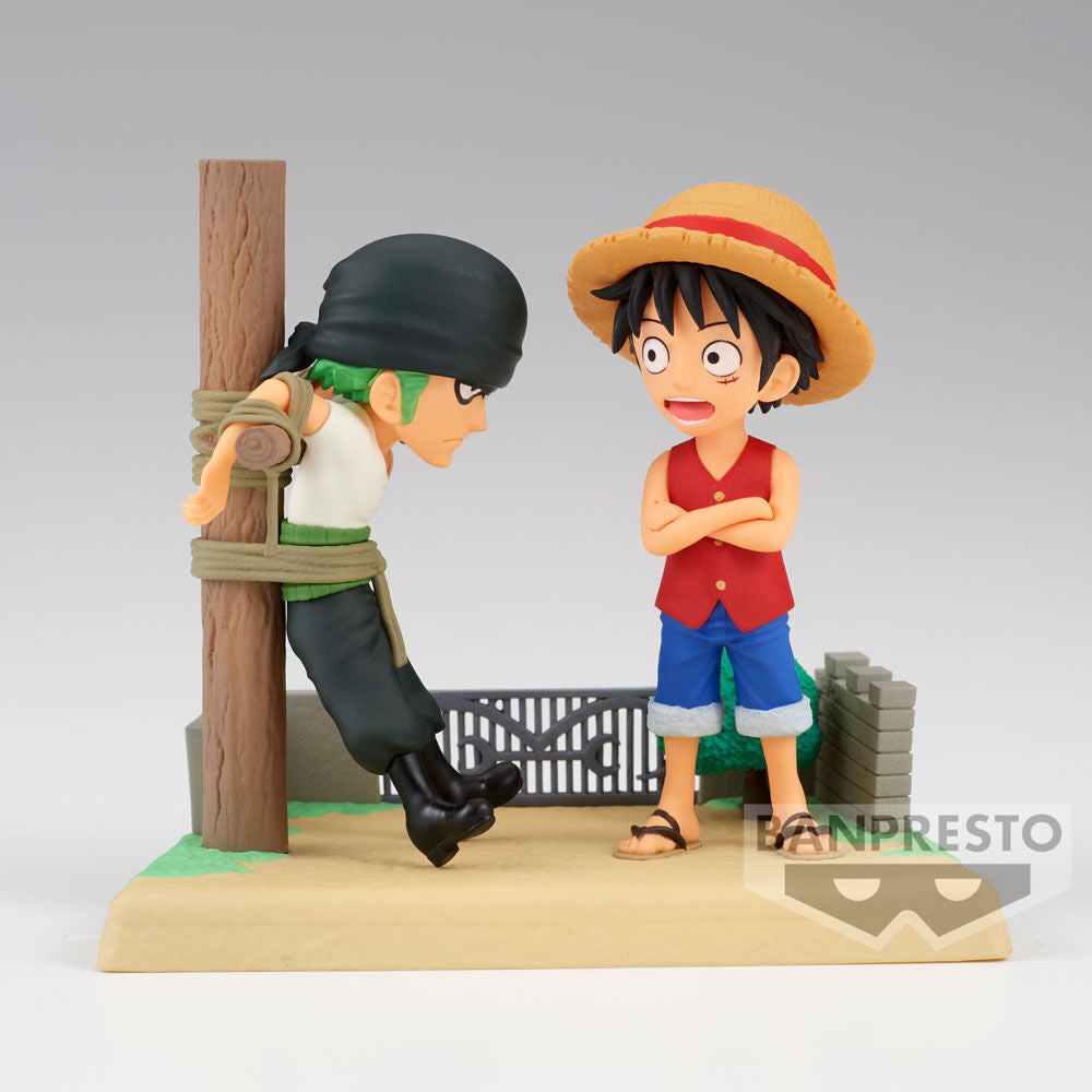 Figure Monkey D Luffy & Roronoa Zoro Log Stories One Piece 7cm