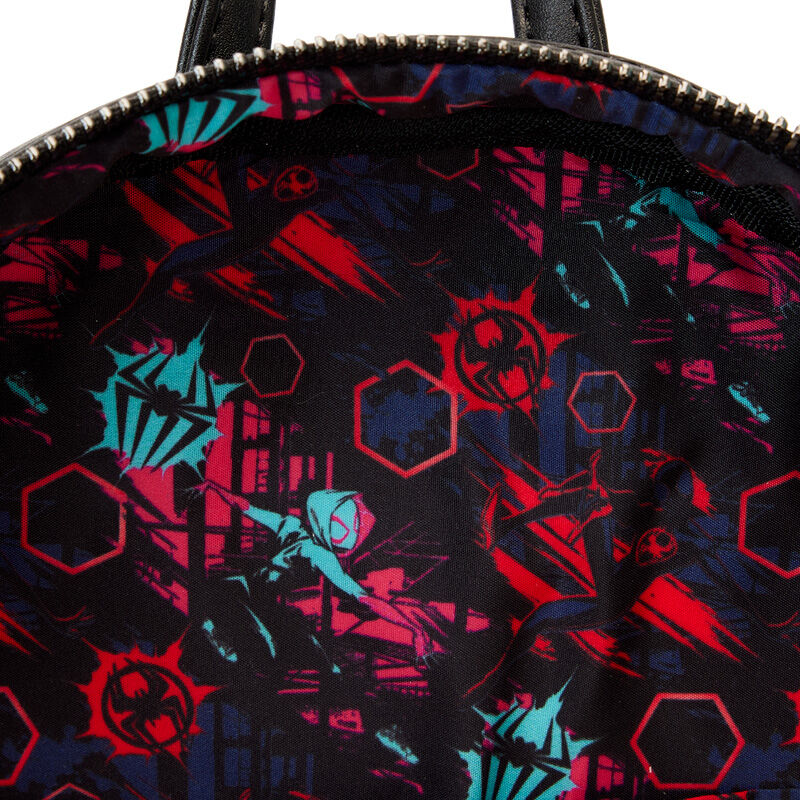 Lenticular backpack Crossing the Multiverse Spiderman Marvel Loungefly 27cm