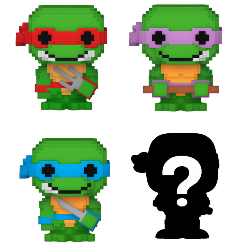 Blister pack of 4 Bitty POP Teenage Mutant Ninja Turtles figures