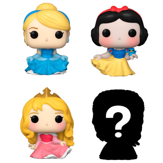 Blister pack of 4 Bitty POP Disney Princesses Cinderella figures