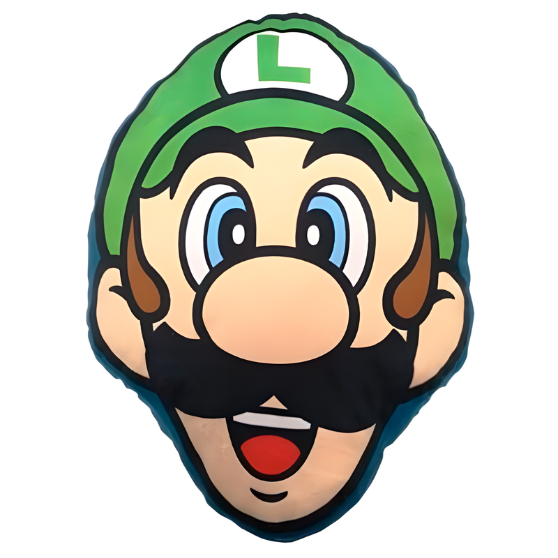 3d luigi super mario bros cushion