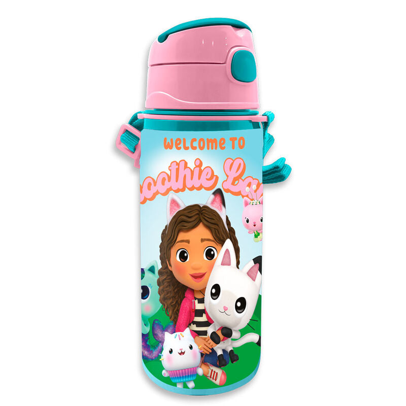 gabby's dollhouse aluminum water bottle 600ml
