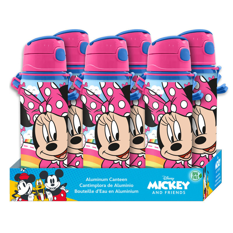Disney Minnie Mouse 600ml Aluminum Water Bottle