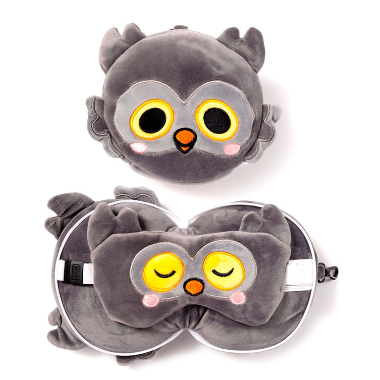 winston adoramals relaxeazzz owl travel pillow eye mask