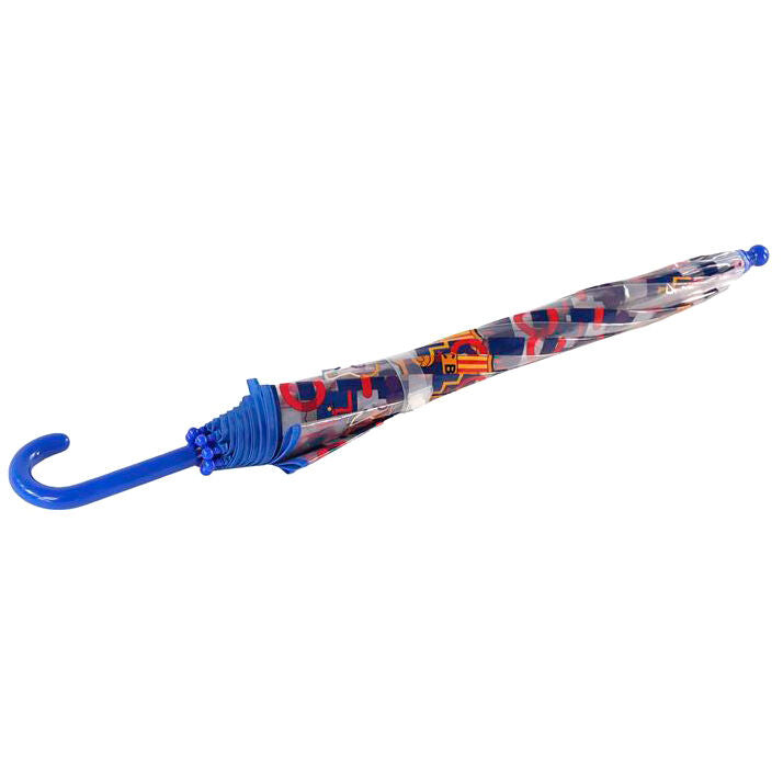 Parapluie manuel transparent F C Barcelone 48 cm