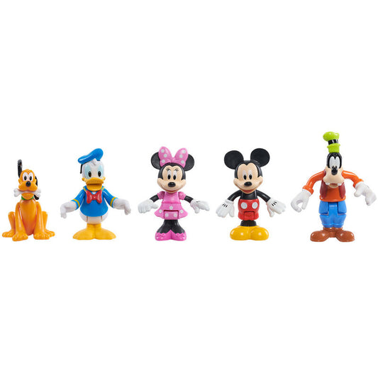Conjunto de figuras do Mickey Mouse da Disney em blister.