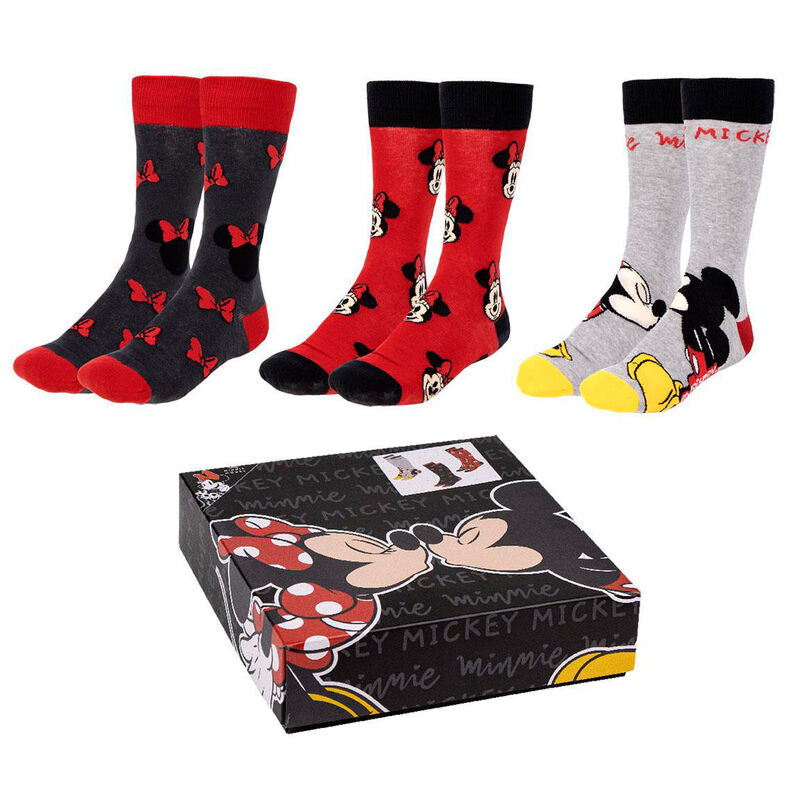 Set of 3 Minnie Mouse Disney adult socks