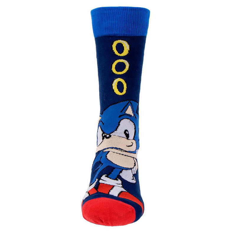 Lot de 3 paires de chaussettes Sonic le Hérisson pour adultes