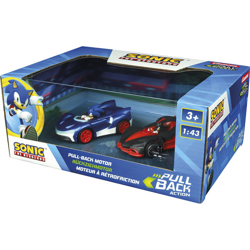 Voiture Sonic Vs Shadow Team Sonic Racing Pull Speed Sonic le Hérisson