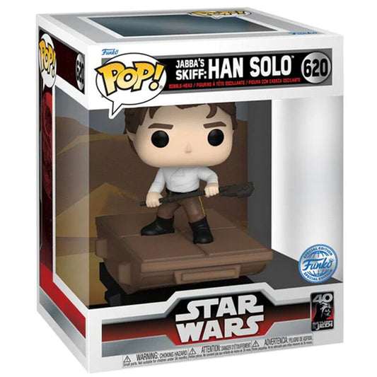 deluxe pop figure star wars jabba skiff han solo exclusive