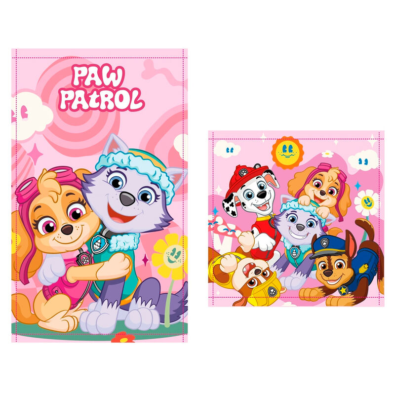 Set of 2 Paw Patrol cotton bath towels
