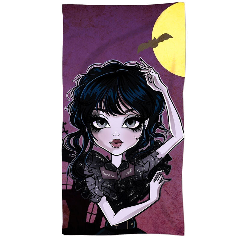 Gothic girl's cotton towel