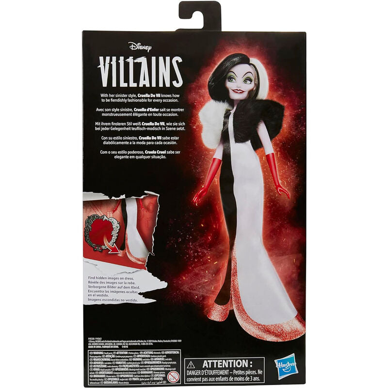 Lalka Cruella de Vil Disney złoczyńcy 28 cm
