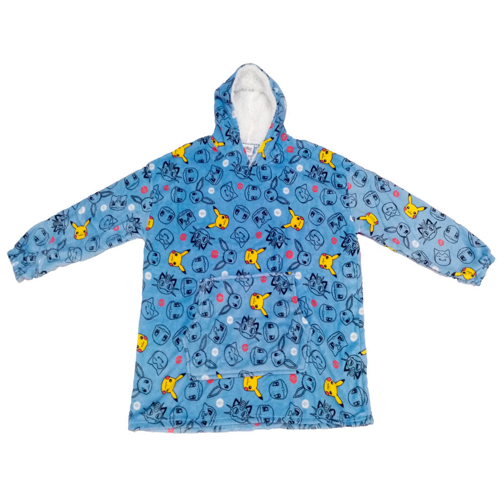 oversized pokemon coral children's sweatshirt robe
