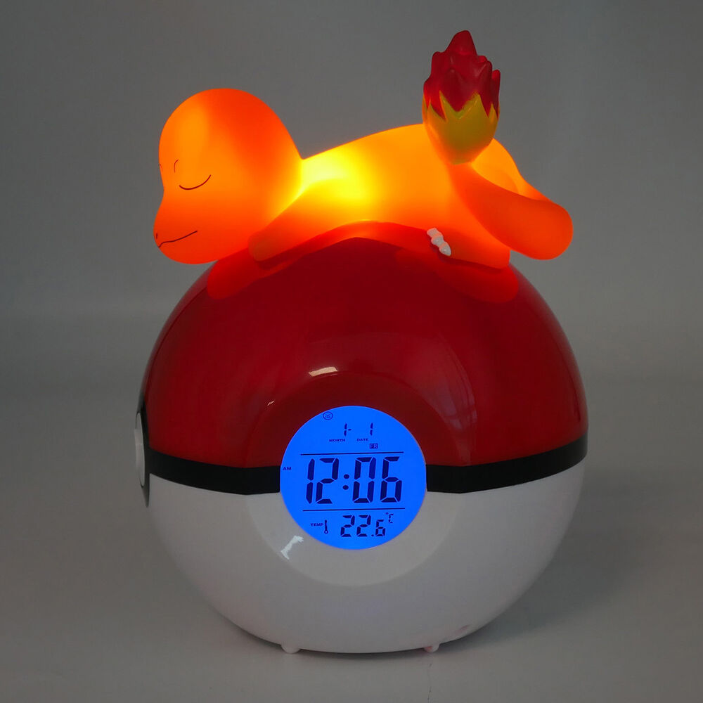 Lampa budzik LED Charmander Pokeball Pokemon