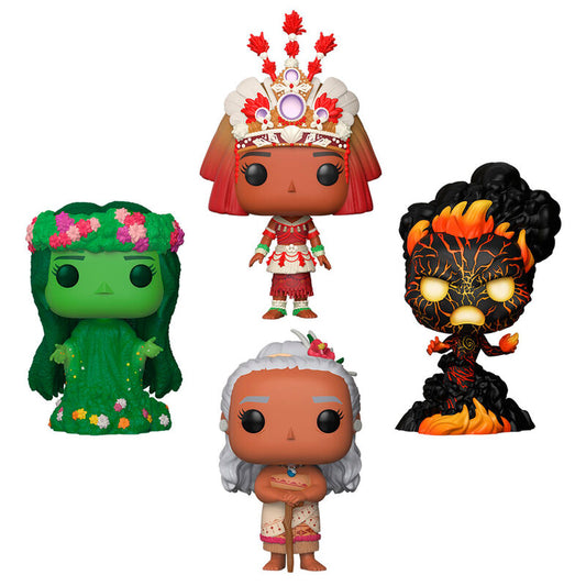 Blister of 4 POP figures Disney Vaiana Moana Exclusive