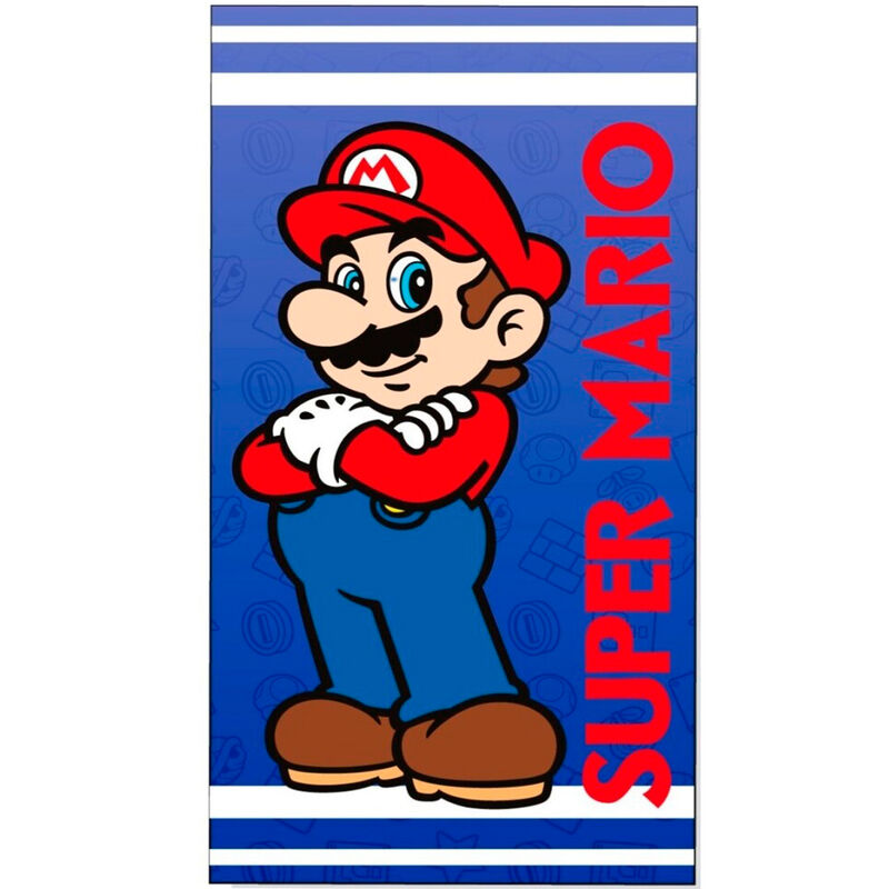 super mario bros cotton towel