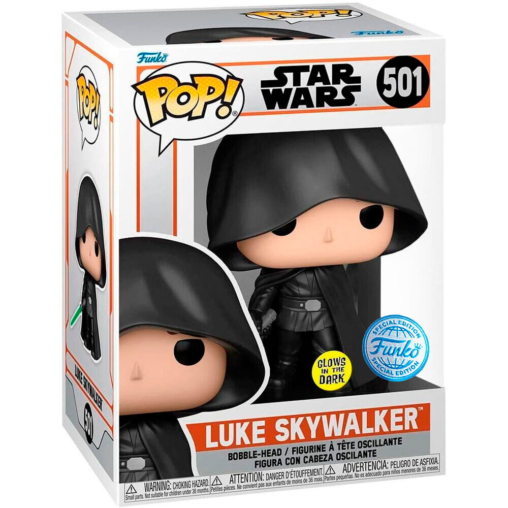 pop figure star wars mandalorian luke skywalker exclusive