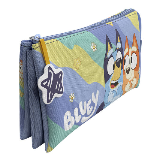 Astuccio triplo Light Waves Bluey