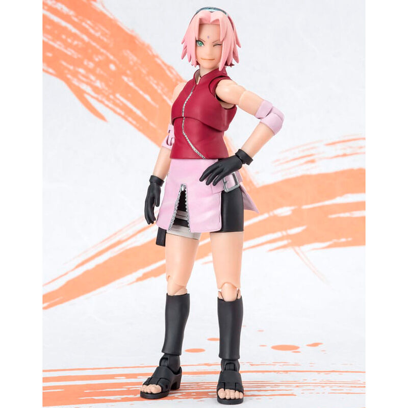 Figura S.H. Figuarts Sakura Haruno Naruto OP99 Edição Naruto Shippuden 14cm