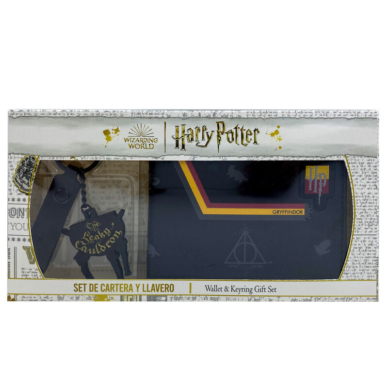 harry potter wallet and keyring set
