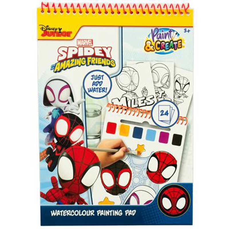 spiderman marvel watercolor book