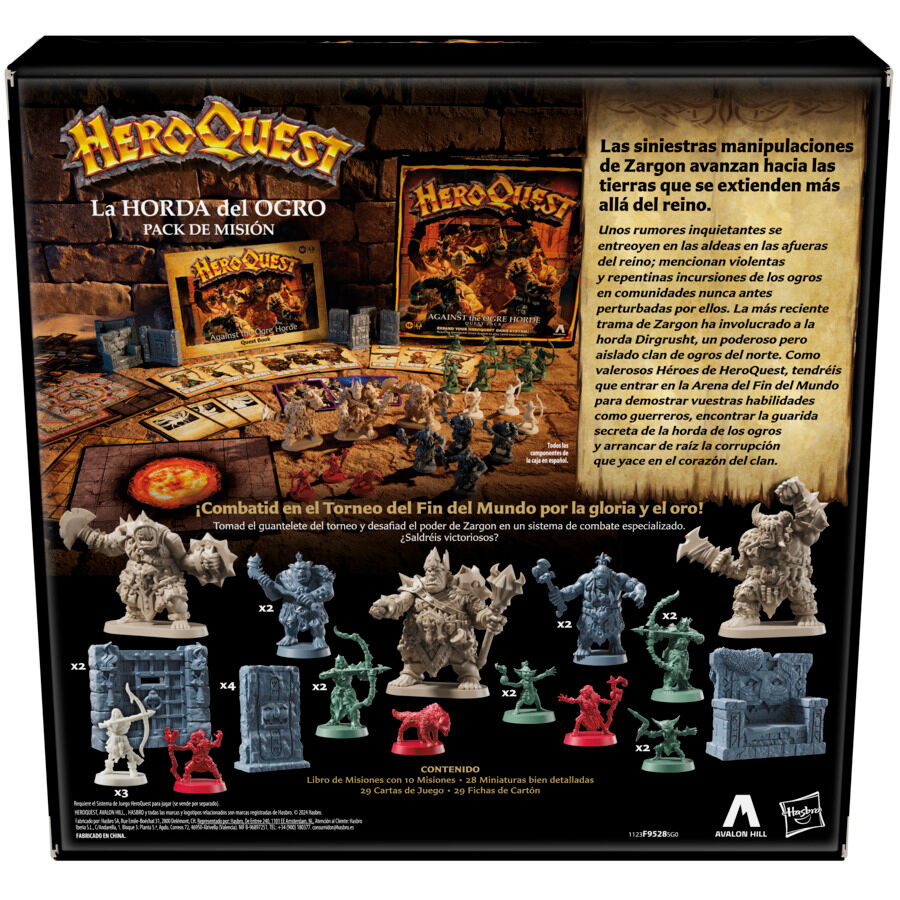 Rozszerzenie gry planszowej Heroquest Ogre Horde (hiszpański)