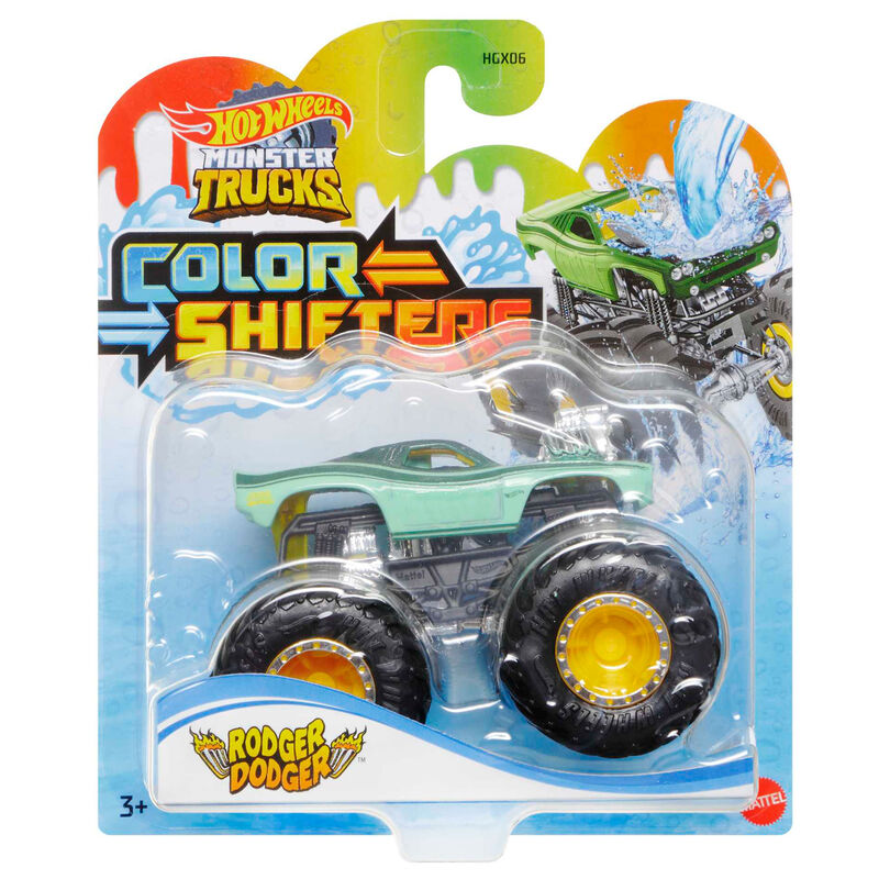 Hot Wheels Sortiment: Monster Trucks mit Farbwechselmechanismus