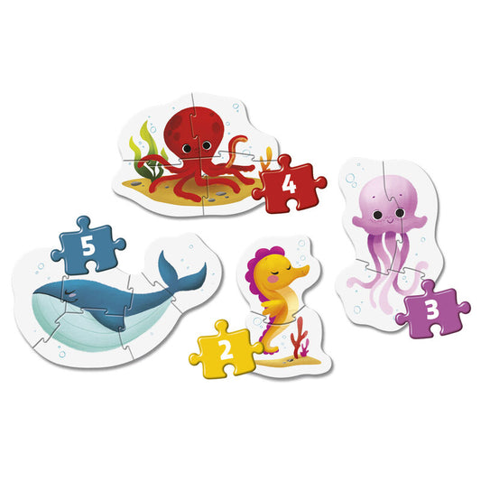 Sea Life Puzzle 2 3 4 5pcs
