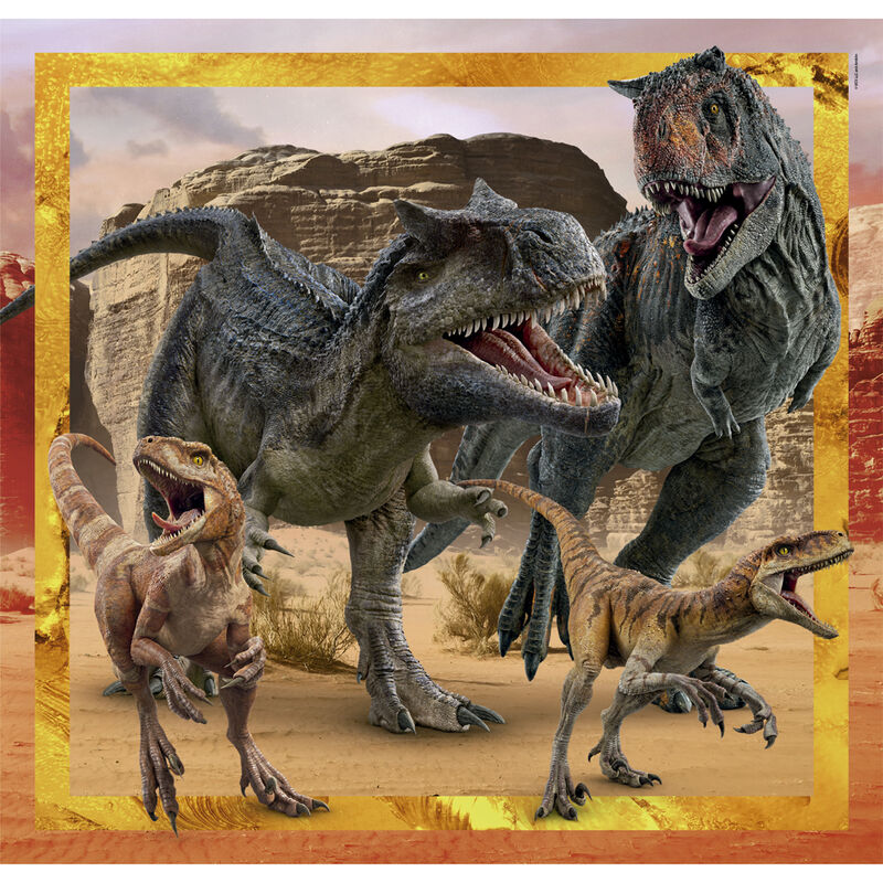 Jurassic World Puzzle 3x48pcs