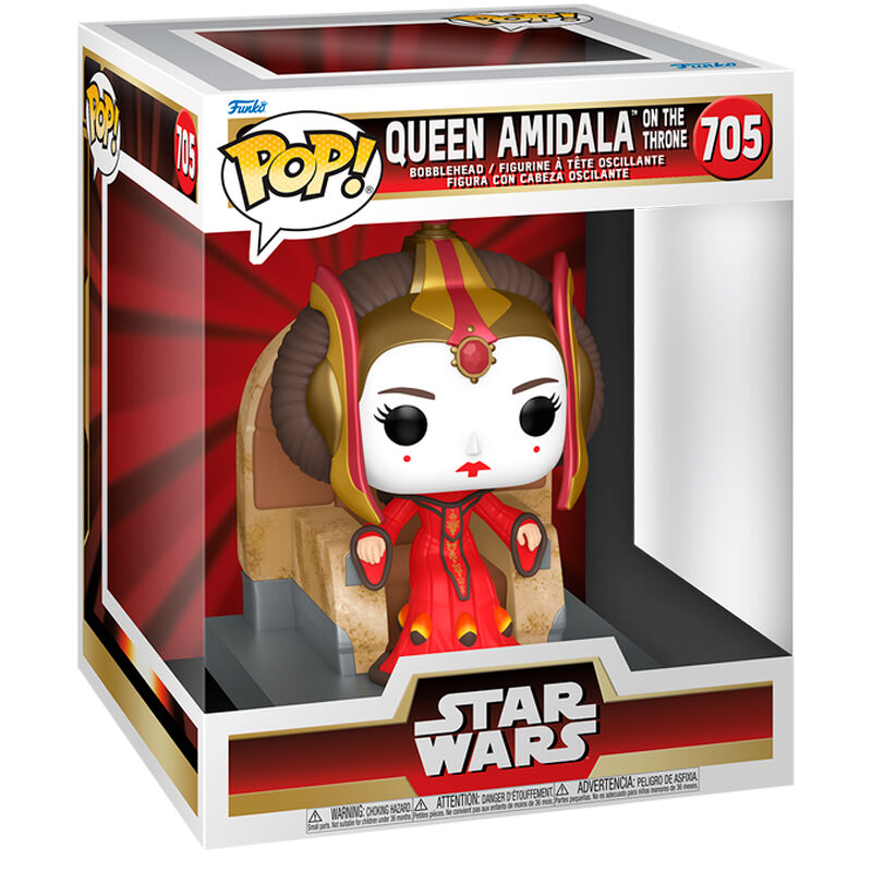 star wars queen amidala on the throne pop deluxe figure