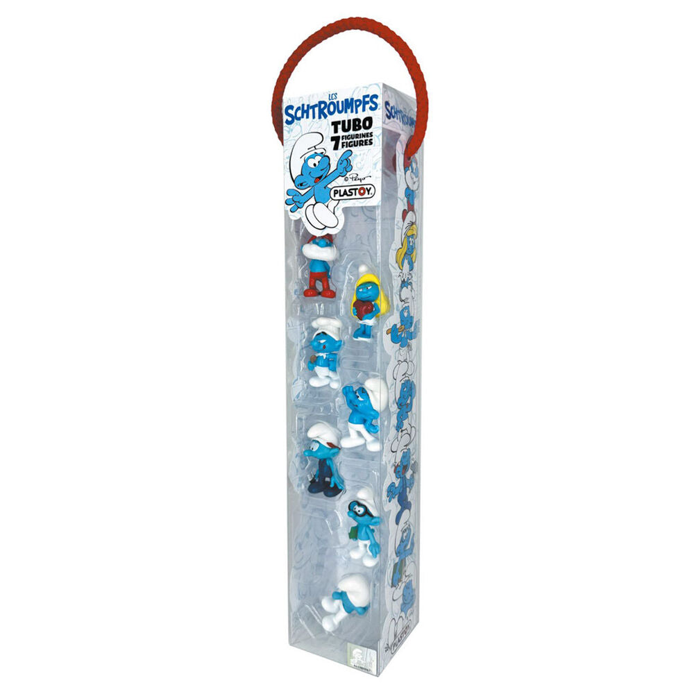 blister pack of 7 smurfs figures 5cm