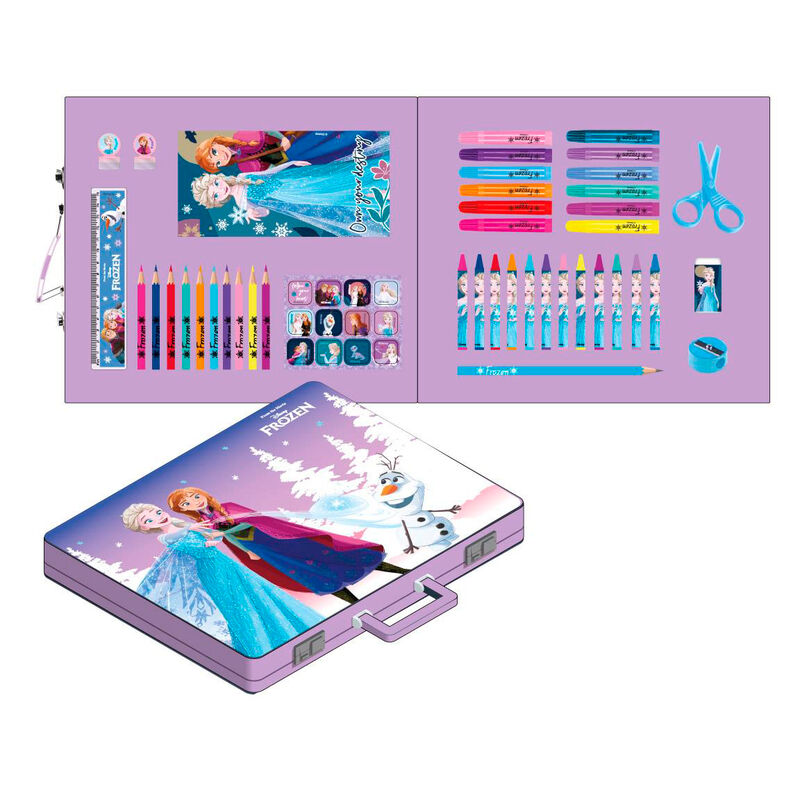 disney frozen colorable stationery case