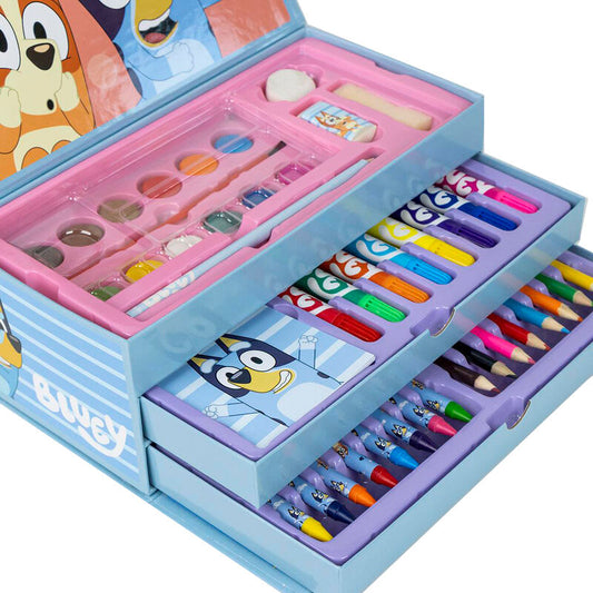 Bluey colorable stationery case