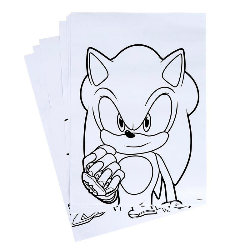 Zestaw kolorowych artykułów piśmienniczych Sonic Prime