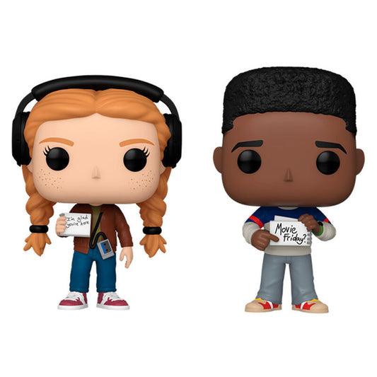 Blister com 2 figuras POP de Stranger Things: Max e Lucas