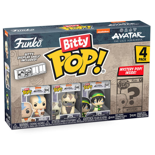 Blister con 4 personaggi Bitty POP Avatar The Last Airbender Aang