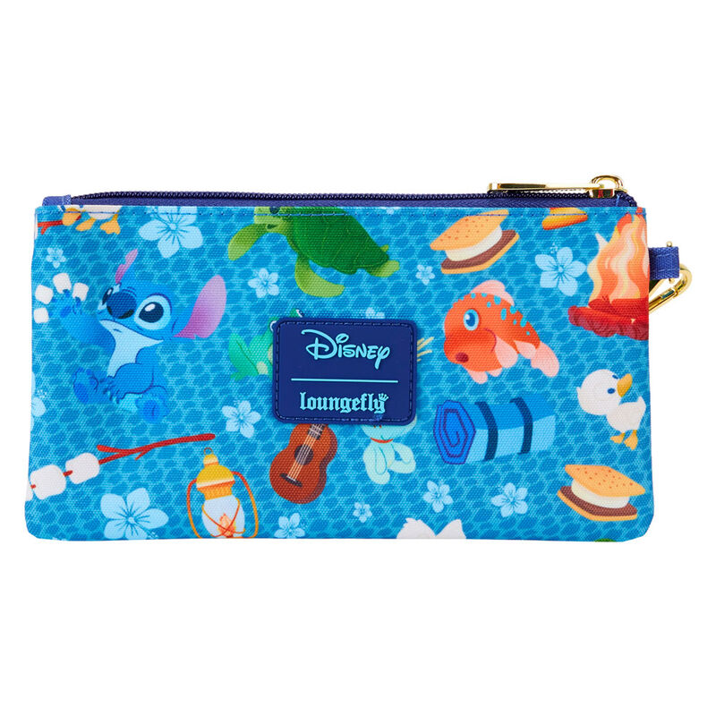 Nylon Camping Cuties Stitch Disney Loungefly Geldbörse