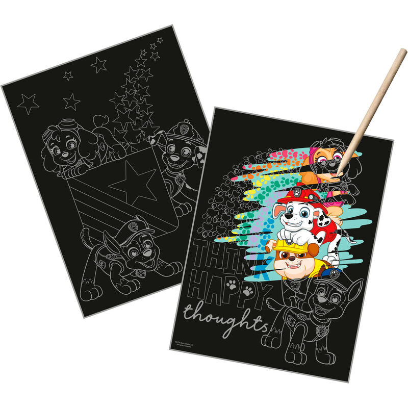 Paw Patrol Scratch Art Stationery Set