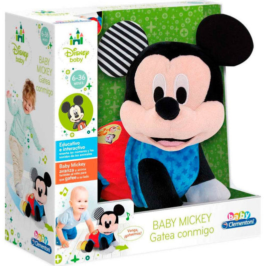 baby mickey crawling plush disney spanish