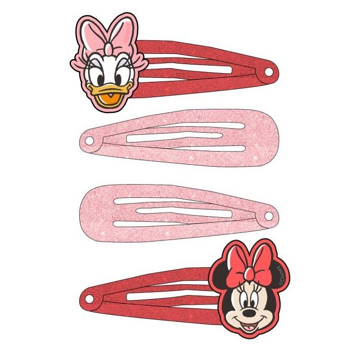 Blister pack of 4 Minnie Mouse Disney hair clips